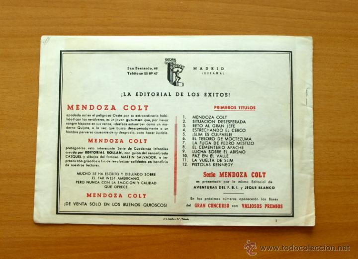 Tebeos: Mendoza Colt&acute;- N&ordm; 1 - Editorial Rollan 1955 - Foto 5