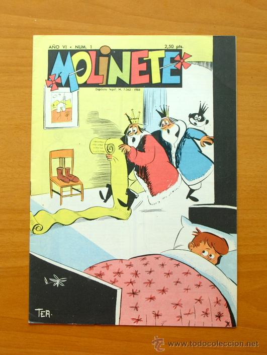 Tebeos: Molinete&acute;- N&ordm; 1 A&ntilde;o VI - 1961 - Foto 1