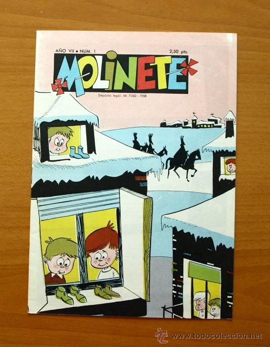 Tebeos: Molinete&acute;- N&ordm; 1 A&ntilde;o VII - 1962 - Foto 1