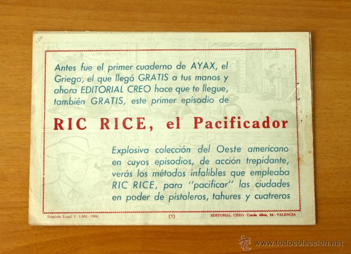 Tebeos: Ric Rice - N&ordm; 1 - Editorial Creo 1960 - Foto 5