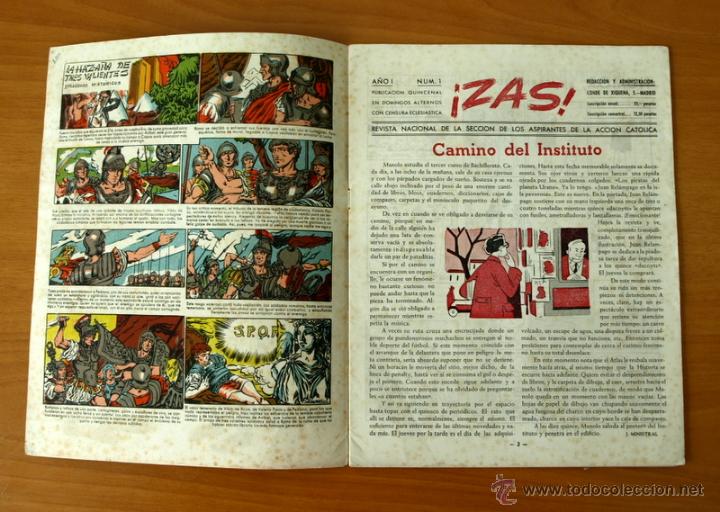Tebeos: Zas - N&ordm; 1 - Editorial A.A. Cat&oacute;lica  1945 - Foto 2