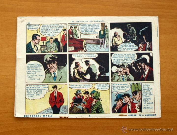 Tebeos: Roque Brio - N&ordm; 1 Las serpientes del carnaval - Editorial Maga 1956 - Foto 5