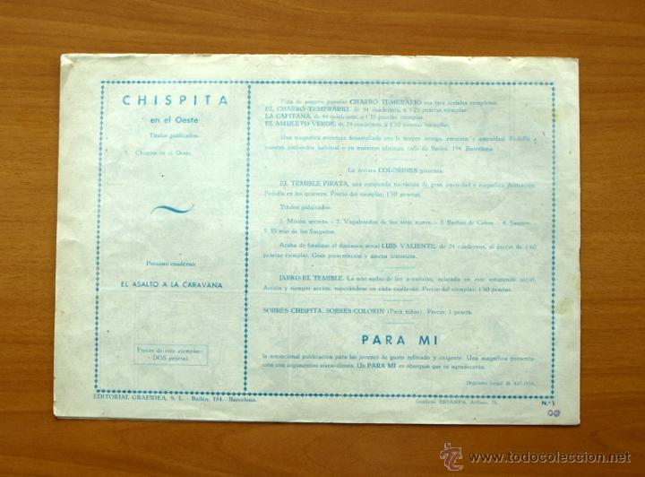 Tebeos: Chispita 2&ordf; - N&ordm; 1 - Chispita en el Oeste - Editorial Grafidea 1952 - Foto 5