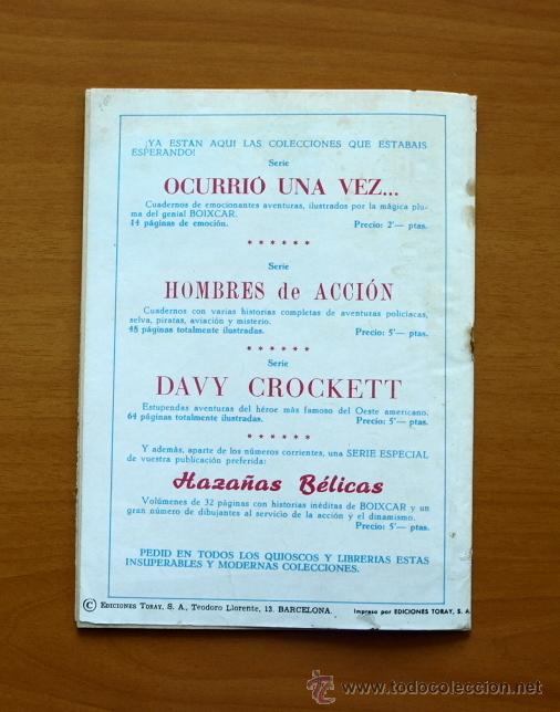 Tebeos: Hombres de acci&oacute;n - N&ordm; 1 - Editorial Toray 1958 - Foto 5