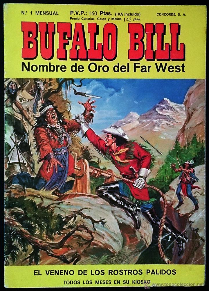 Tebeos: C&oacute;mic Bufalo Bill N&ordm; 1 / Editorial Concorde 1987 (Serie Grapa) - Foto 1