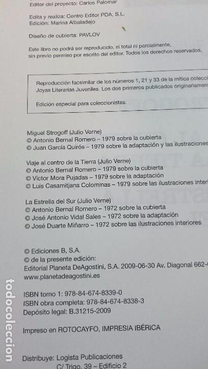 Tebeos: FACS&Iacute;MIL JOYAS LITERARIAS JUVENILES TOMO 1 - Foto 2