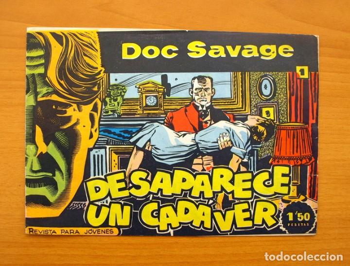 Tebeos: Doc Savage, n&ordm; 1 Desaparece un cadaver - Editorial Roll&aacute;n 1961 - Foto 1