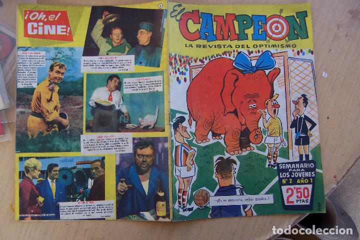 Tebeos: bruguera.- el campe&oacute;n  n&ordm; 1 y 2 con jabato en interior. - Foto 3