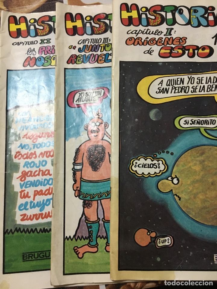 Tebeos: HISTORIA DE AQUI-FORGES-1980-NUMEROS 1,2 Y 3 - Foto 1