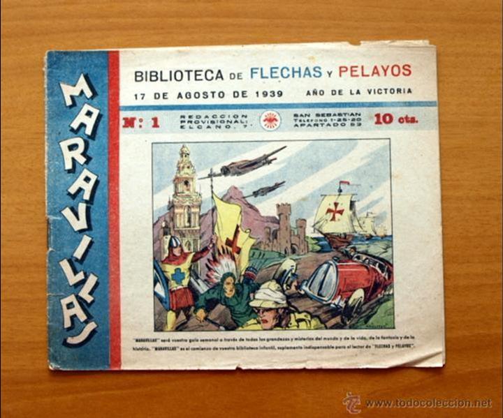 Tebeos: Maravillas&acute;- N&ordm; 1 - Fet y Jons 1939 - Foto 1