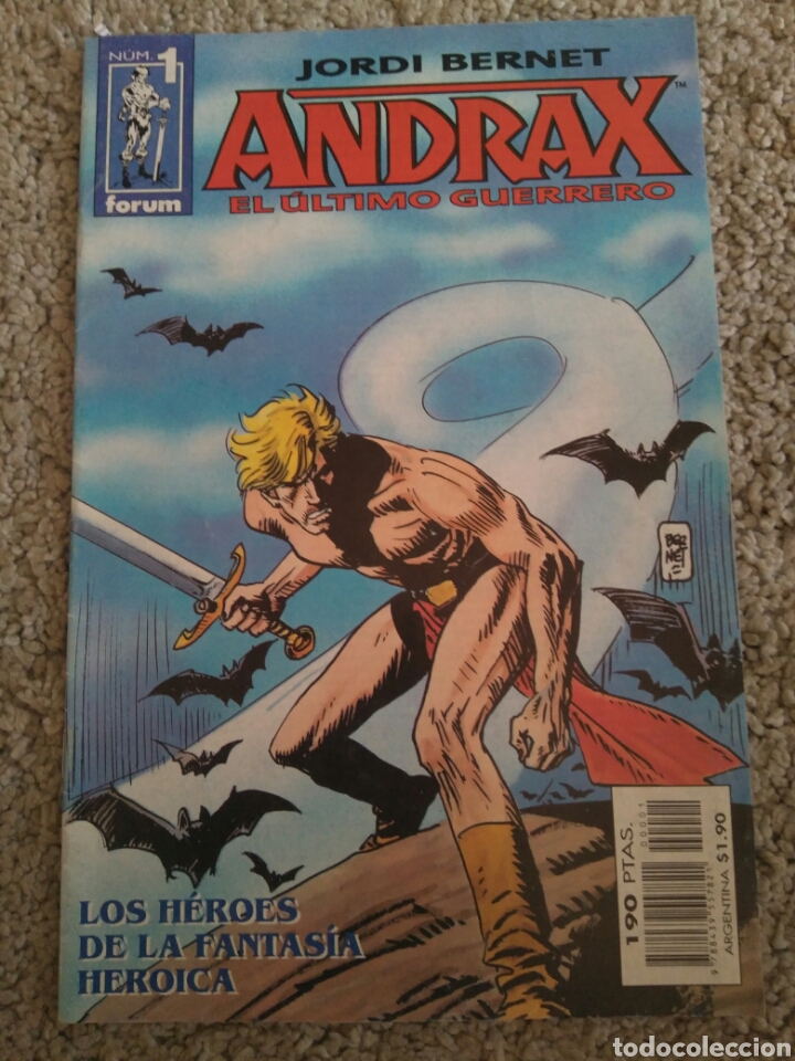 Tebeos: Num 1 c&oacute;mic Andrax El &Uacute;ltimo Guerrero. Jordi Bernet - Foto 1