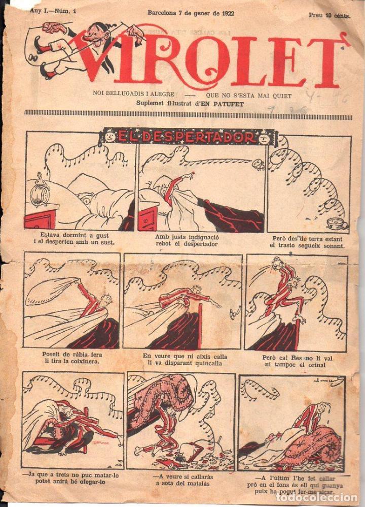 Tebeos: VIROLET N&ordm; 1 - 1922 SOLAMENTE LA CUBIERTA - Foto 1