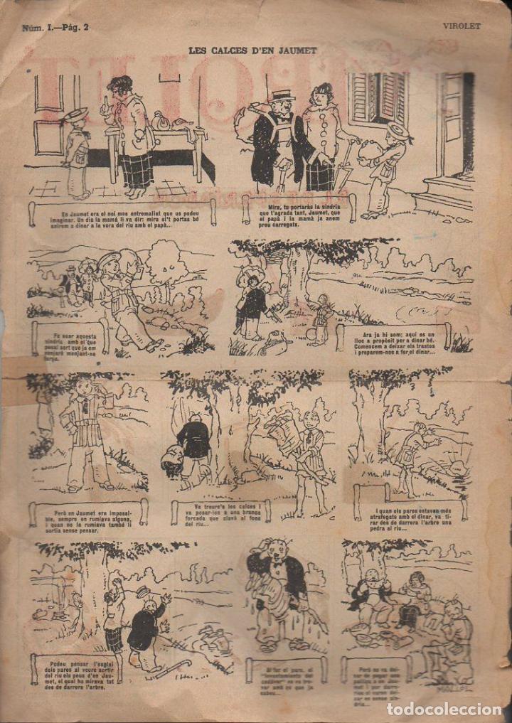 Tebeos: VIROLET N&ordm; 1 - 1922 SOLAMENTE LA CUBIERTA - Foto 2