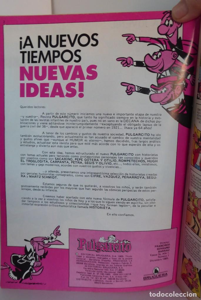 Tebeos: NUEVO PULGARCITO N&ordm; 1 - A&Ntilde;O 1985 - Foto 3