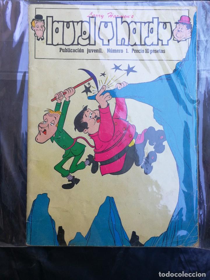 Tebeos: C&Oacute;MIC N&ordm;1- LAUREL Y HARDY, (LARRY HARMONS)- PUBLICACI&Oacute;N JUVENIL. - Foto 1