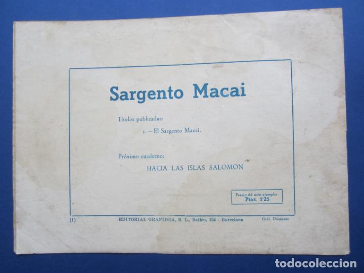 Tebeos: el sargento macai con polvorilla , numero 1 , grafidea , original - Foto 3