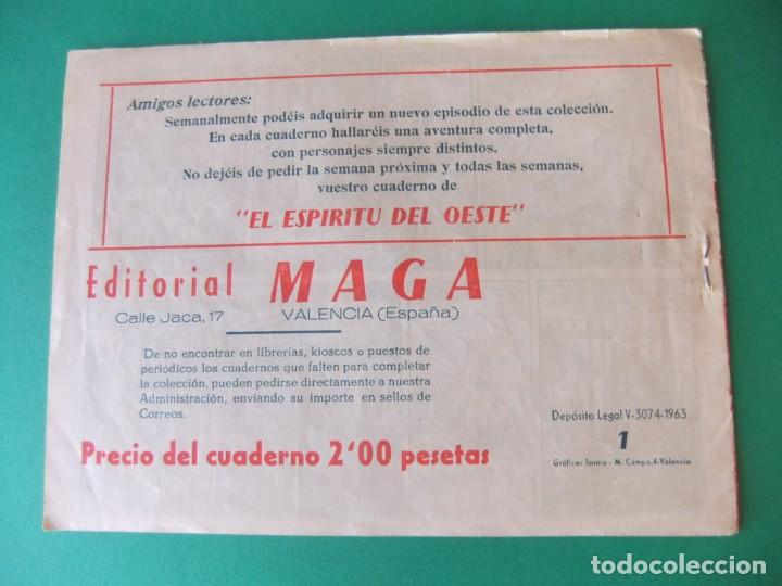 Tebeos: EL ESPIRITU DEL OESTE N&ordm; 1 EDITORIAL MAGA ORIGINAL - Foto 2