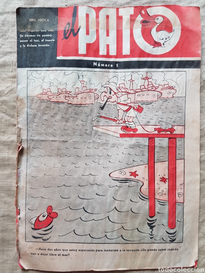 Tebeos: Raro comic sat&iacute;rico El pato Numero 1 a&ntilde;os 40 - Foto 1