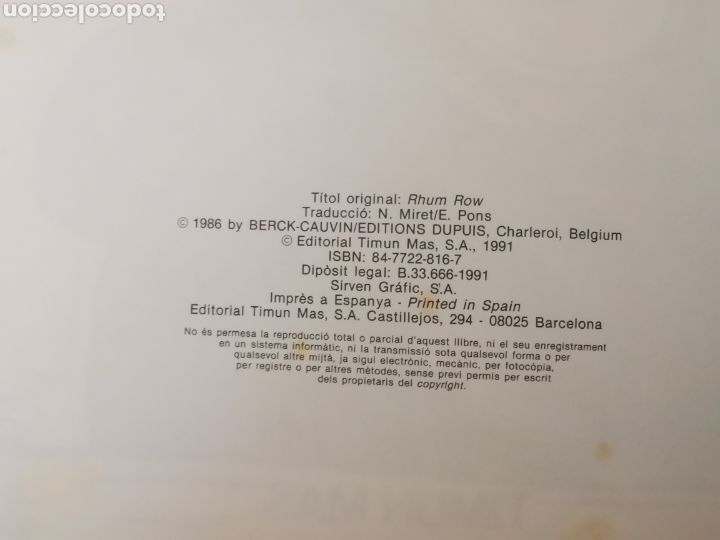 Tebeos: COMIC SAMMY LARXIP&Egrave;LAG DEL ROM N&deg;1 1991 TIMUN MAS - Foto 4
