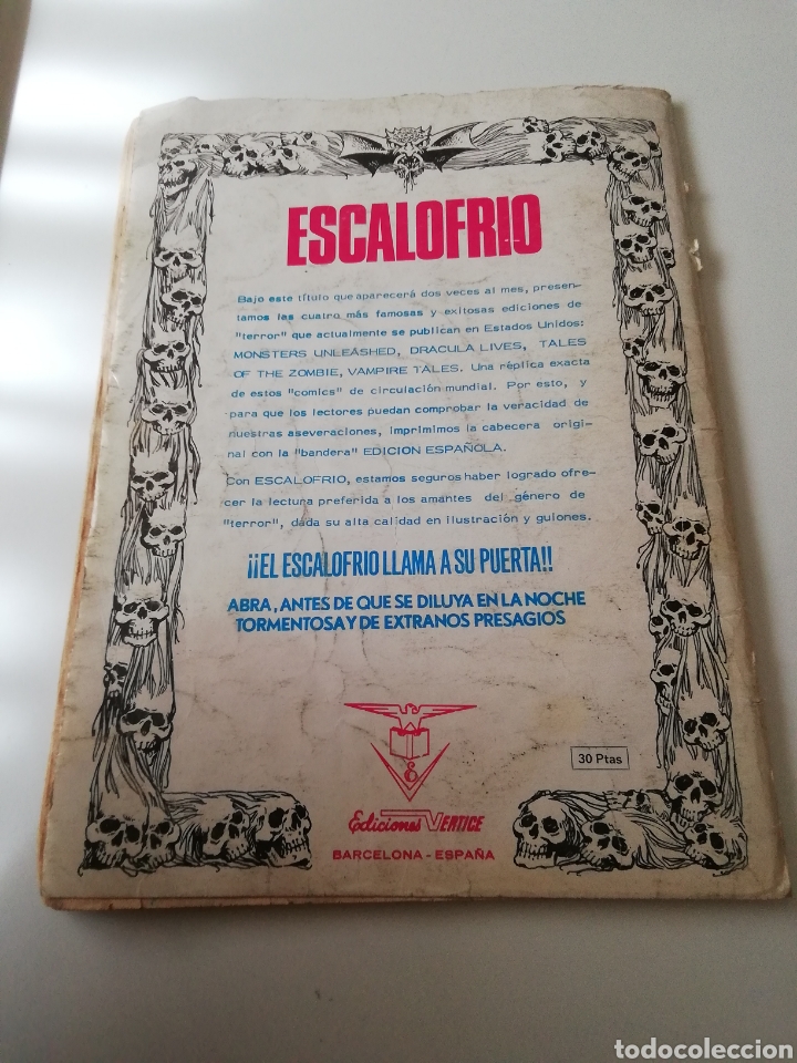 Tebeos: C&Oacute;MIC ESCALOFR&Iacute;O VAMPIRE TALES. EDICI&Oacute;N ESPA&Ntilde;OLA N 1 1971. - Foto 2