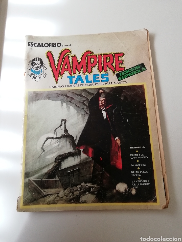 Tebeos: C&Oacute;MIC ESCALOFR&Iacute;O VAMPIRE TALES. EDICI&Oacute;N ESPA&Ntilde;OLA N 1 1971. - Foto 1