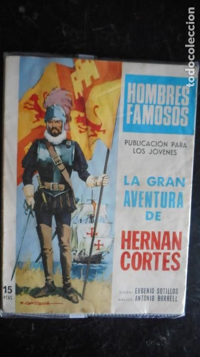 Tebeos: HOMBRES FAMOSOS: HERNAN CORT&Eacute;S N&ordm; 1 - Foto 1