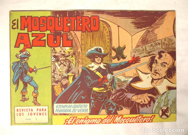 Tebeos: El Mosquetero Azul n&ordm; 1 original a&ntilde;o 1962 - Foto 1