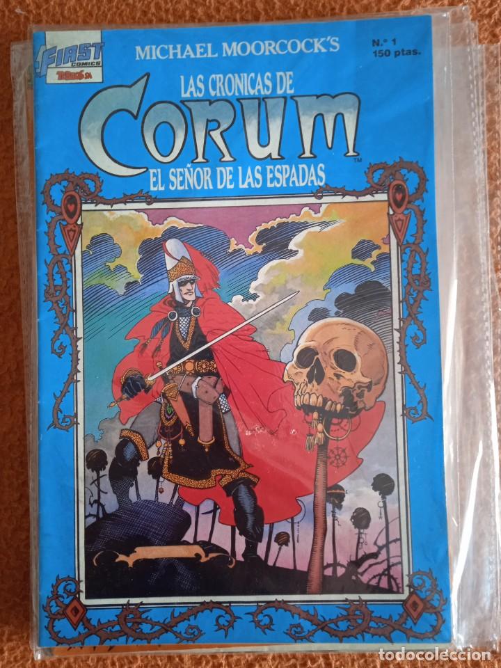 Tebeos: LAS CR&Oacute;NICAS DE CORUM EL SE&Ntilde;OR DE LAS ESPADAS 1 FIRST COMICS - Foto 1