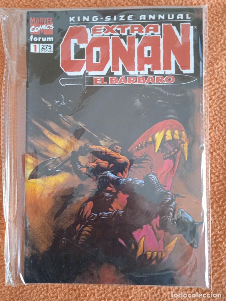 Tebeos: KING SIZE ANNUAL EXTRA CONAN EL B&Aacute;RBARO 1 FORUM - Foto 1