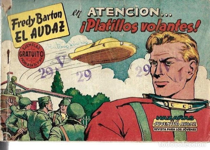 Tebeos: fredy barton, el audaz n&ordm; 1 original de editorial valenciana - Foto 1
