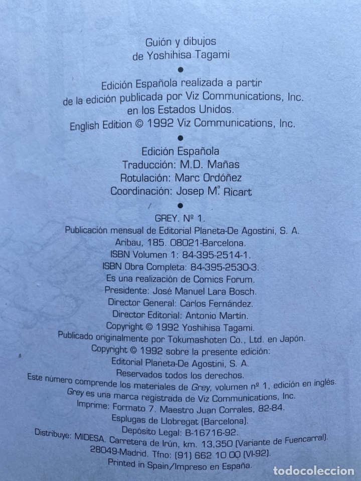 Tebeos: GREY N&rsquo; 1 (1992) - Foto 2