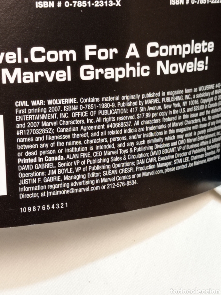 Tebeos: WOLVERINE PRIMERA EDICI&Oacute;N 2007 USA - Foto 2