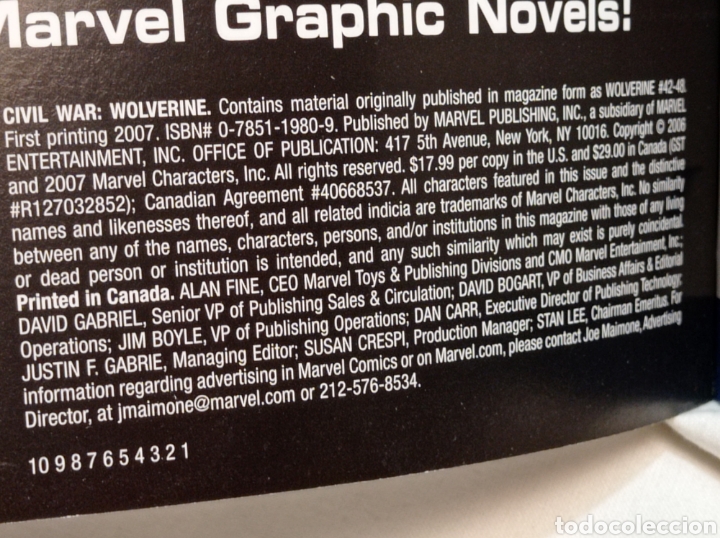 Tebeos: WOLVERINE PRIMERA EDICI&Oacute;N 2007 USA - Foto 3