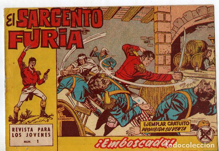 Tebeos: EL SARGENTO FURIA N&ordm; 1 BRUGUERA ORIGINAL - Foto 1