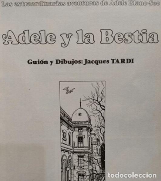 Tebeos: ADELE Y LA BESTIA.SUPER CIMOC 1..J.TARDI - Foto 2