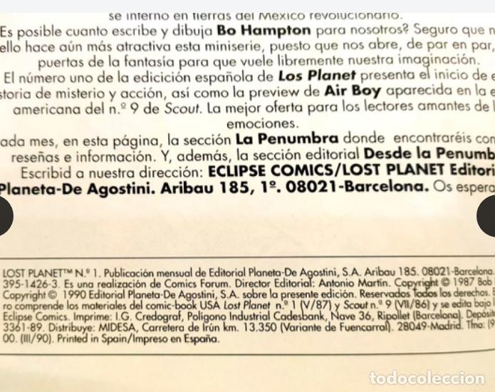 Tebeos: LOST PLANET N&ordm;1. A&Ntilde;O 1990..COMIC. - Foto 2