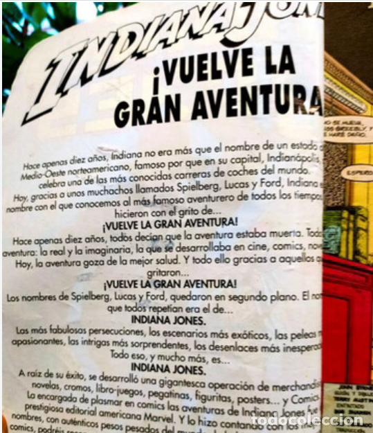 Tebeos: INDIANA JONES. N&ordm;1..MARVEL ..FORUM..1990 - Foto 3