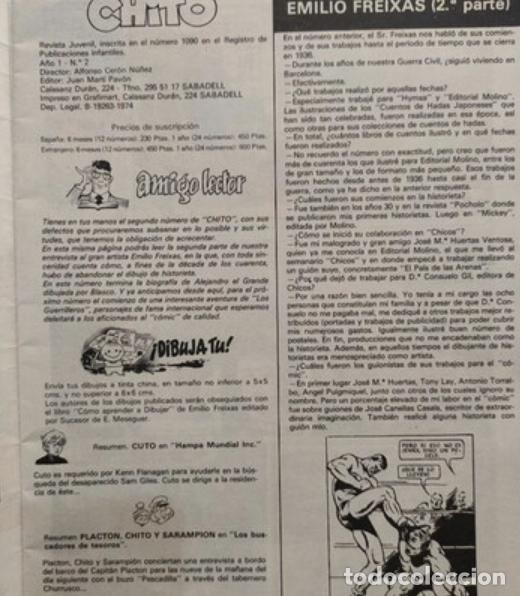 Tebeos: CHITO. REVISTA JUVENIL. N&ordm; 1 Y 2 .1974. - Foto 4