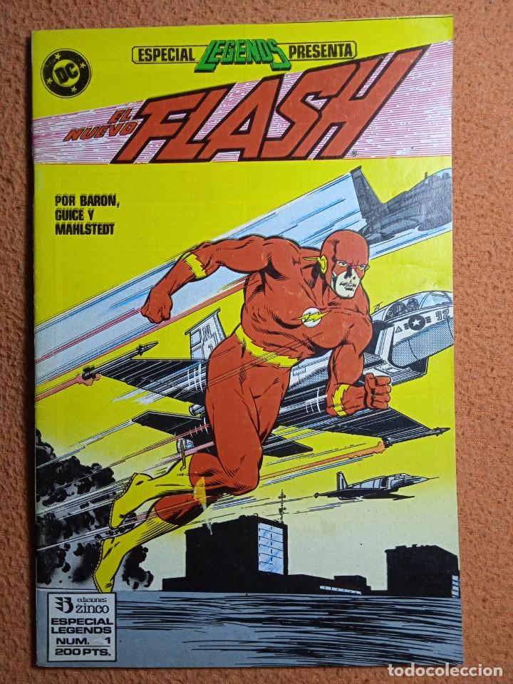 Tebeos: ESPECIAL LEGENDS 1- EL NUEVO FLASH DC - EDICIONES ZINCO 1987 - Foto 1