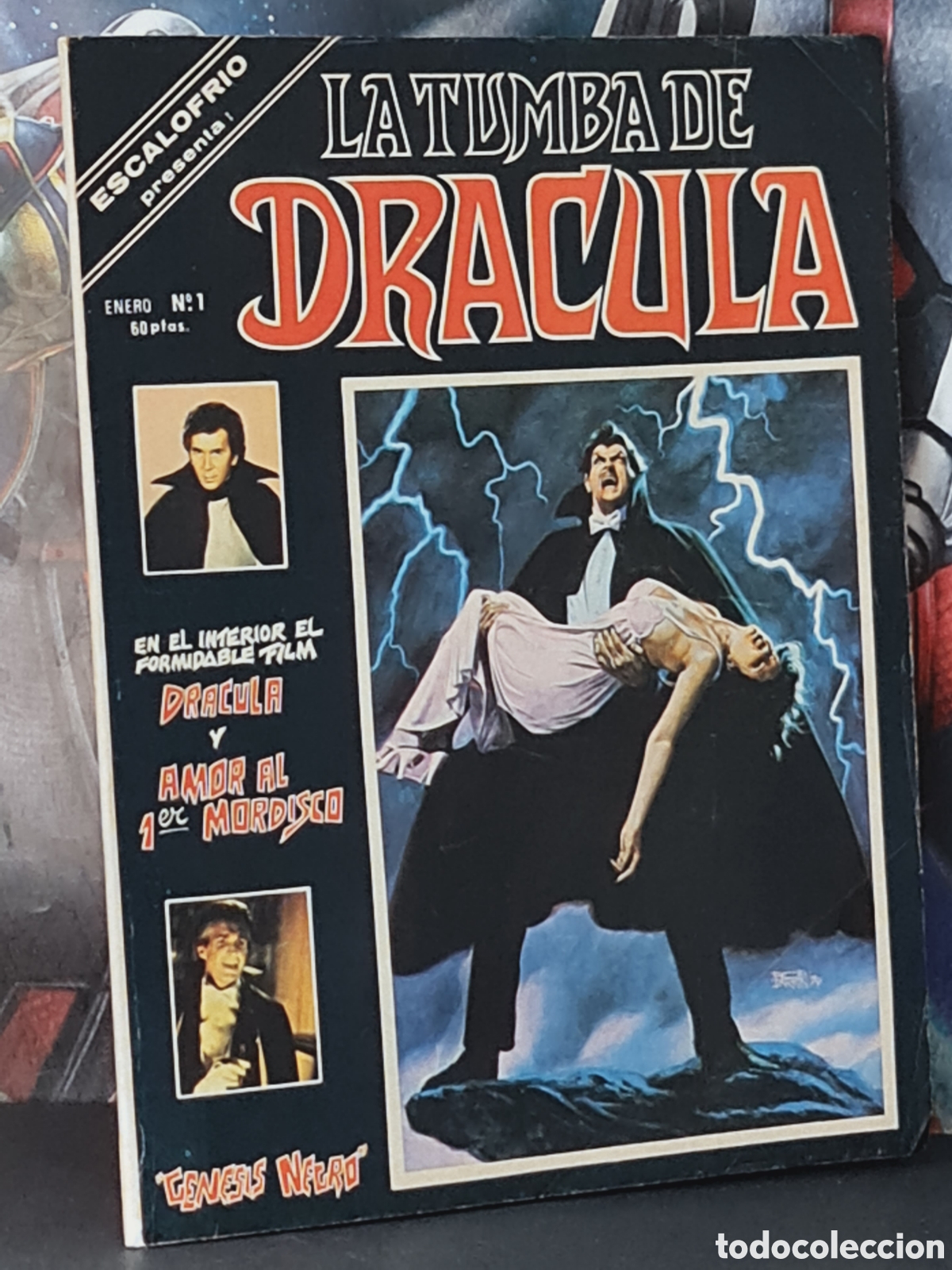 Tebeos: CASI EXCELENTE ESTADO ESCALOFRiO 1 LA TUMBA DE DR&Aacute;CULA GRAPA EDICIONES VERTICE - Foto 1