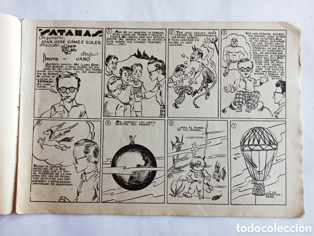 Tebeos: Ginesito, Satan&aacute;s . Ediciones Rialto. N 1. A&ntilde;o 1944. Original. - Foto 2