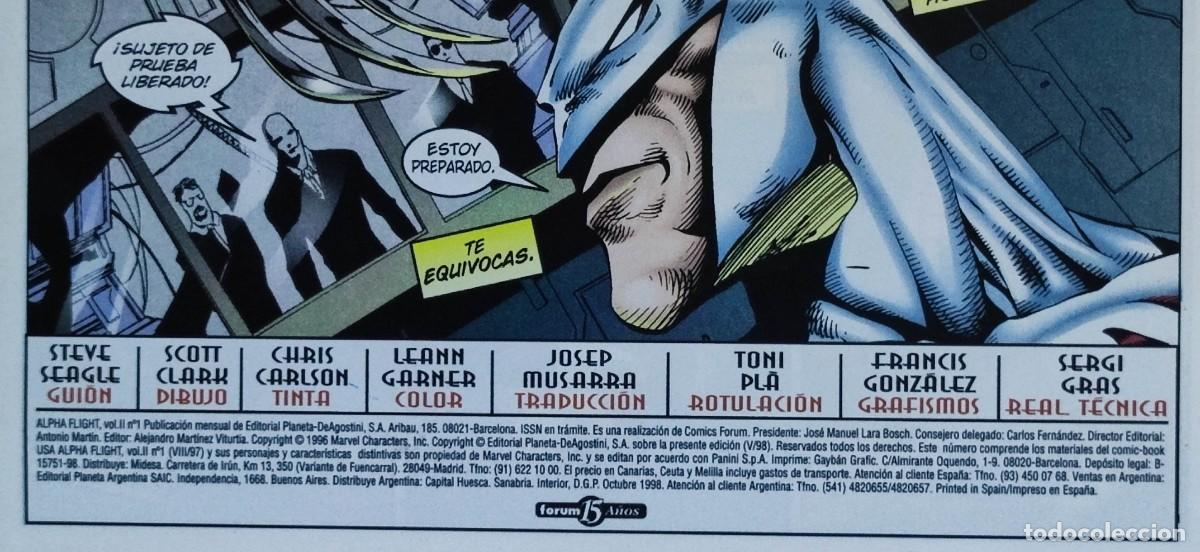 Tebeos: ALPHA FLIGHT VOL.2 N&ordm;1 - FORUM. - Foto 7