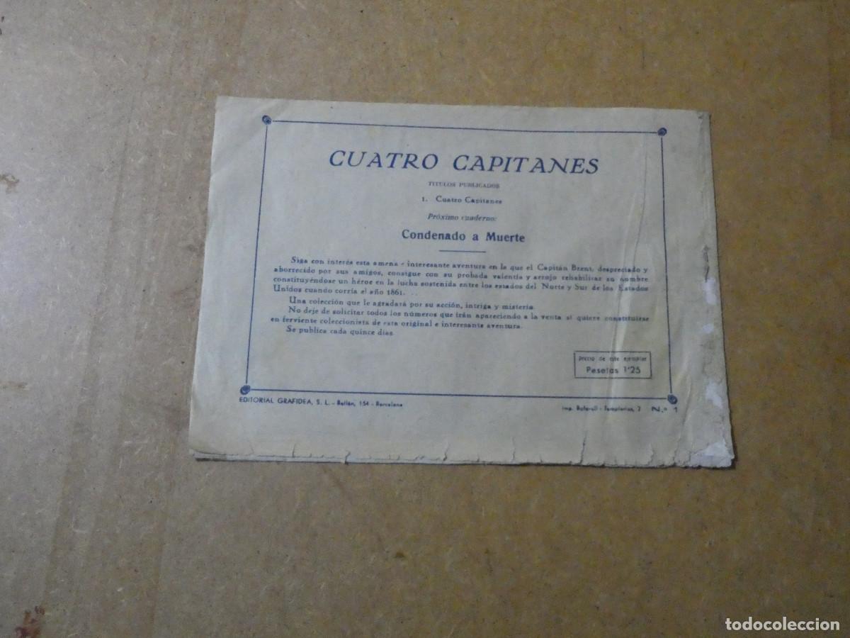 Tebeos: cuatro capitanes n&ordm; 1, original editorial grafidea - Foto 2
