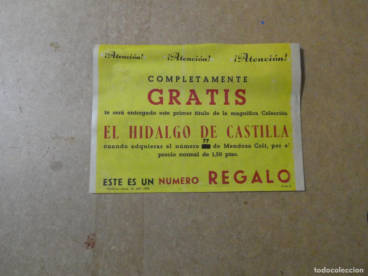 Tebeos: el hidalgo de castilla n&ordm; 1, original editorial Roll&aacute;n 1959 - Foto 2