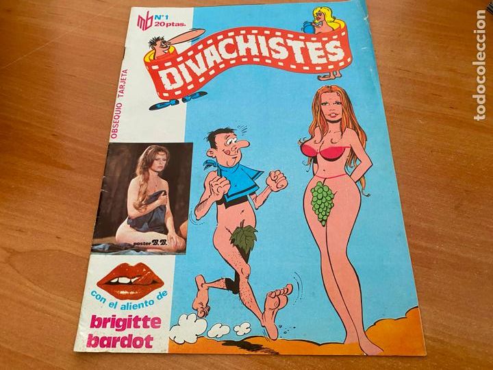 Tebeos: DIVACHISTES N&ordm; 1 POSTER Y POSTAL BRIGITTE BARDOT (COB218) - Foto 1
