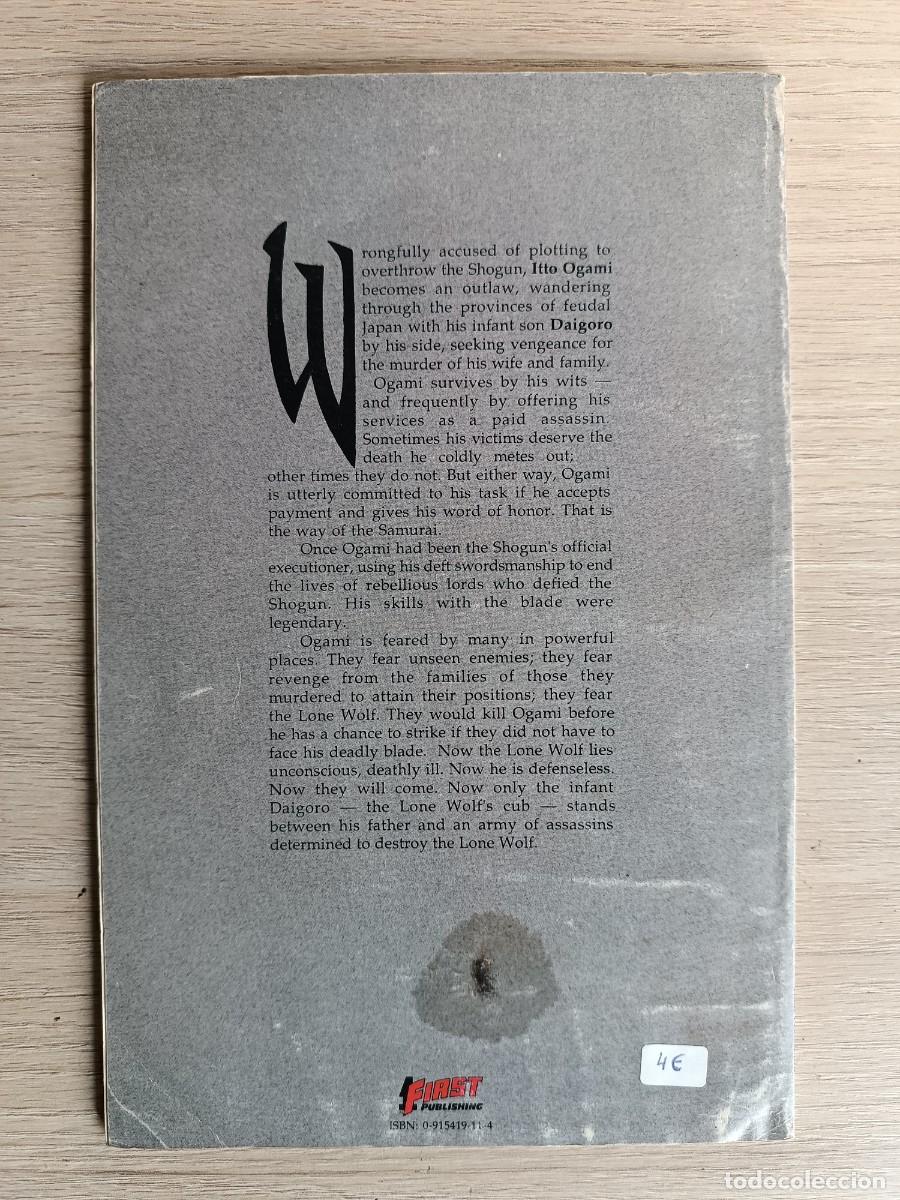 Tebeos: LONE WOLF AND CLUB FIRST COMICS 1 USA ORIGINAL EN INGLES - Foto 2