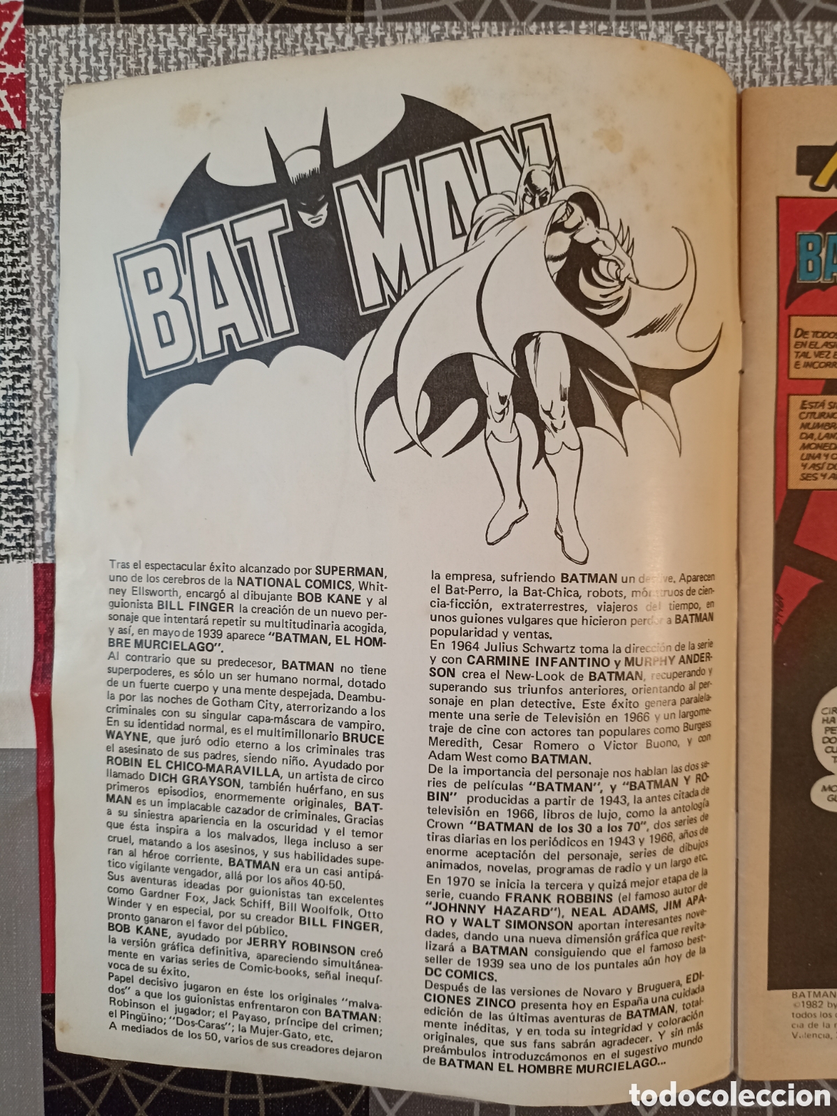 Tebeos: BATMAN VOL.1 N&deg;1 -Ediciones Zinco- - Foto 6