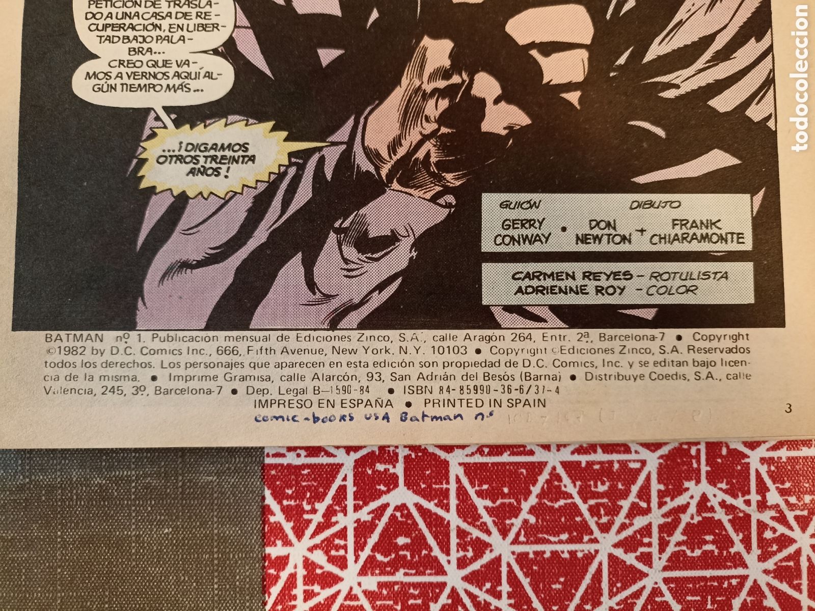 Tebeos: BATMAN VOL.1 N&deg;1 -Ediciones Zinco- - Foto 8