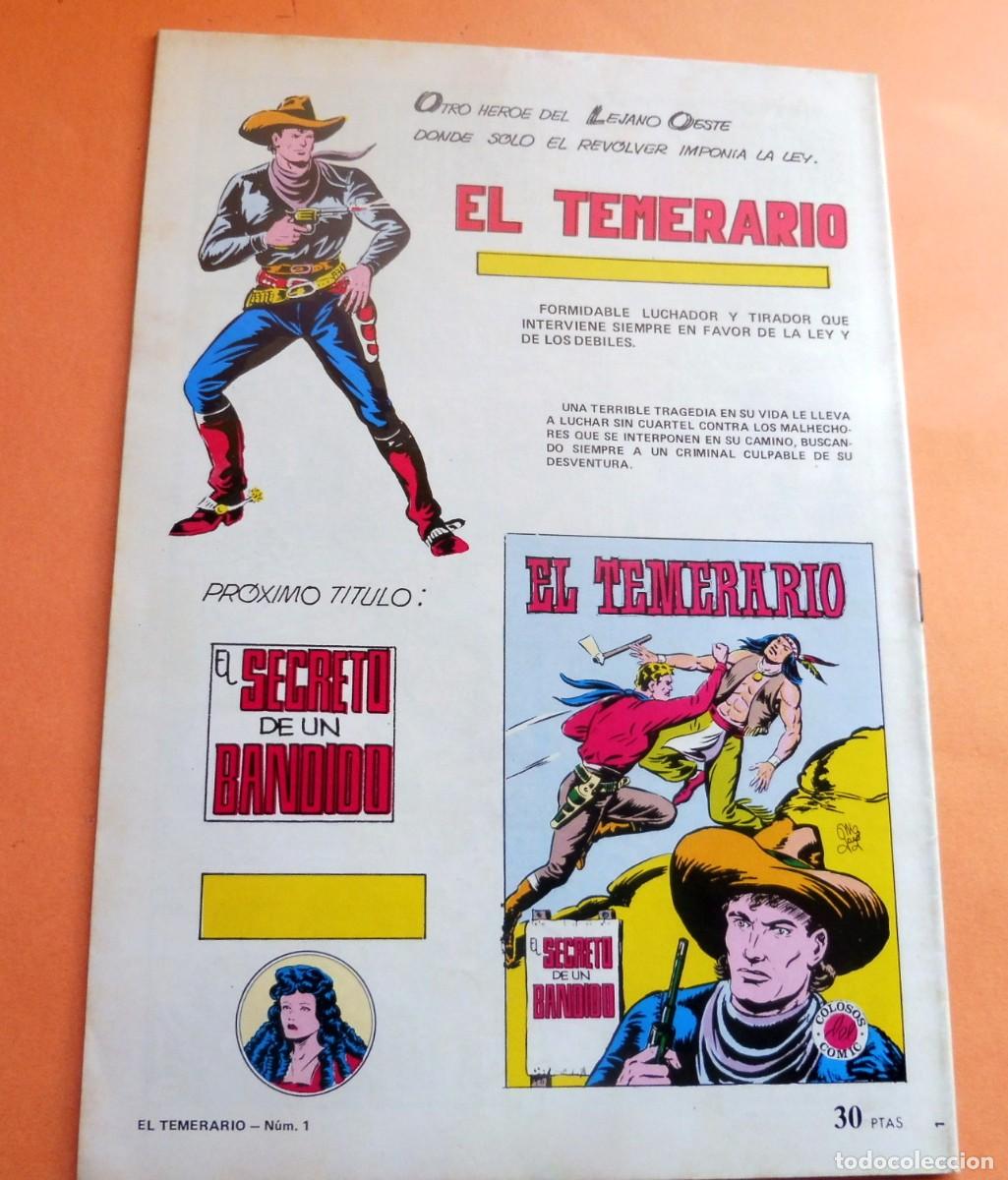Tebeos: EL TEMERARIO N&Uacute;M 1 - COLOSOS DEL COMIC - Foto 2
