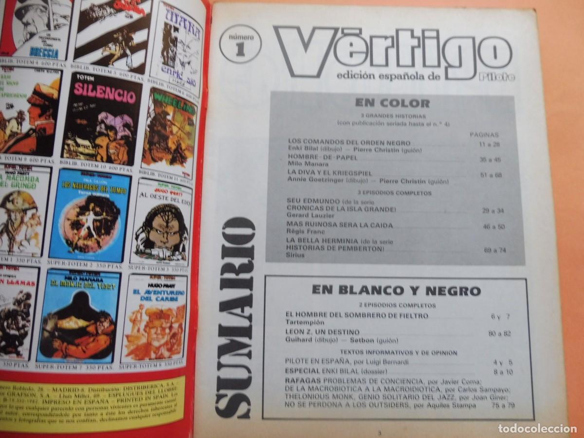 Tebeos: V&Eacute;RTIGO - N&Uacute;M 1 - EDICI&Oacute;N ESPA&Ntilde;OLA DE PILOTE - - Foto 2